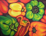 Capsicum - oil painting